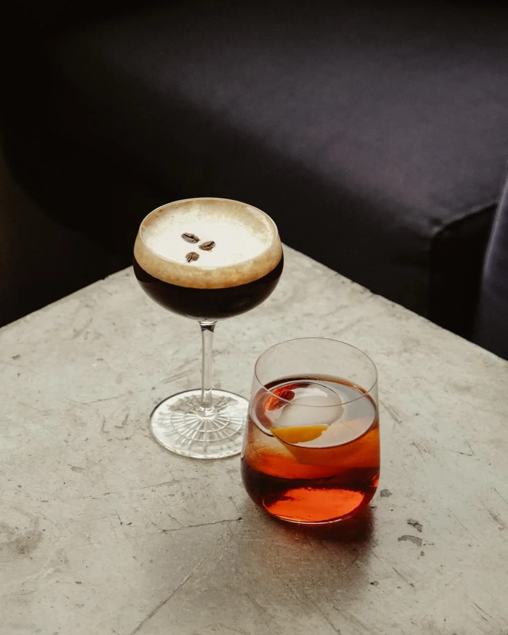 Two cocktails at HPlace