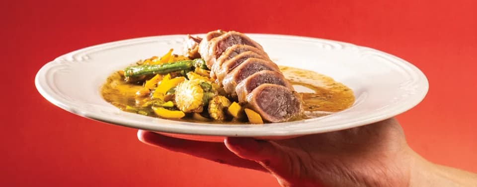 Tuna Steak & Sautéed Veggies